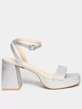 Image of Long Tall Sally Platform Heel - Silver, Size 11, Women