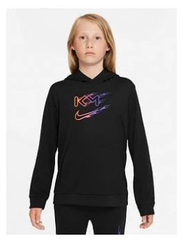 image of Nike Kylian Mbappe Junior Dri-FIT Pullover Hoodie - Black, Size L