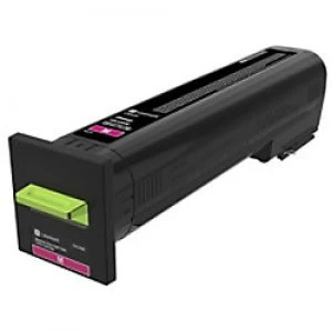 image of Lexmark 72K2XME Magenta Laser Toner Ink Cartridge