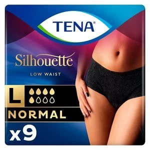 image of Tena Silhouette Noir Incontinence Pants L x 9