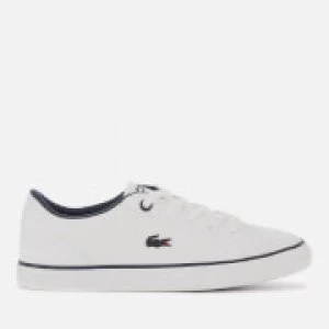 Image of Lacoste Kids Lerond Trainers - White/Navy - UK 1 Kids