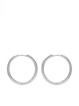 image of Mint Velvet Silver Perfect Hoops