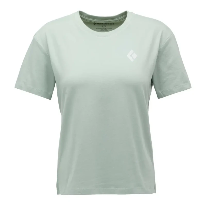 Image of Womens T-Shirt Black Diamond Heritage Bafge SS Vert Female XS