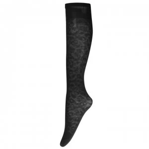 Image of Charnos Trouserwear Patterned Tights 2 Pack - Black