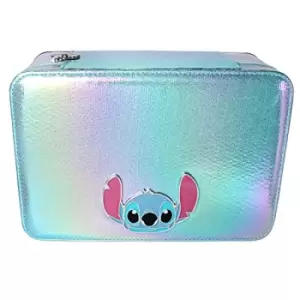 image of Disney Lilo & Stitch Large Metallic Zip Around Jewellery Case with Metal detailing VZ700668L.PH