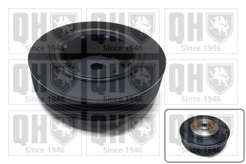 Image of QUINTON HAZELL Crankshaft pulley QUINTON HAZELL QCD22