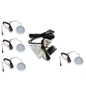 Image of Moderix Orbit XL - Bright LED Light Under Cabinet Shelf Cupboard Set - Light Nat