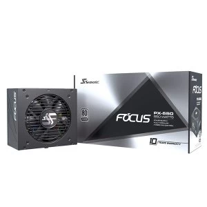 Image of Seasonic Focus PX 550 550W 80+ Platinum Modular Power Supply UK Plug