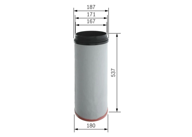 Image of Bosch F 026 400 701 Air filter Filter Insert Air Filter (8)