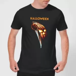 Image of Halloween Pumpkin Mens T-Shirt - Black - L
