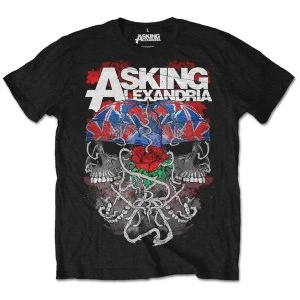 Image of Asking Alexandria - Flagdana Unisex Large T-Shirt - Black