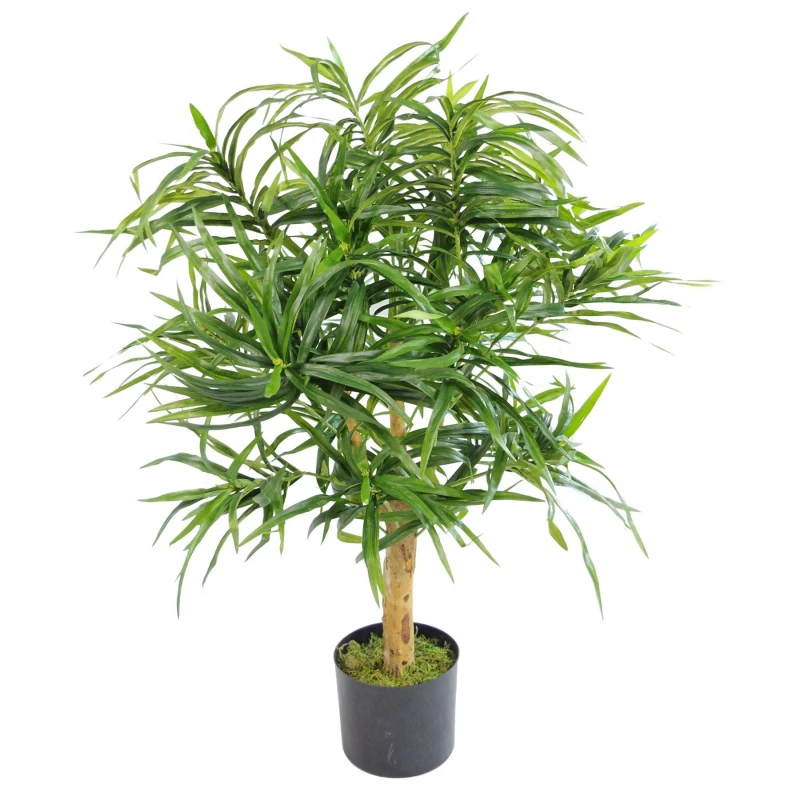 Image of Leaf Design 100cm Artificial Dracaena Plant Tree with Pot - Premium Range