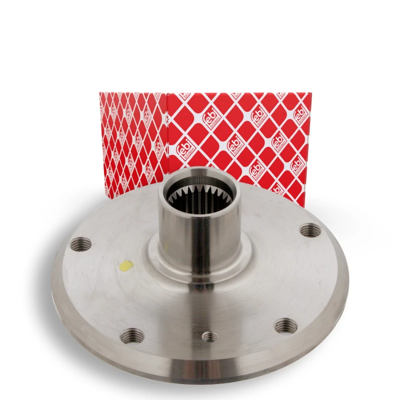 Image of FEBI BILSTEIN 32535 Wheel Hub Rear Axle, without wheel bearing Wheel Hub (653)