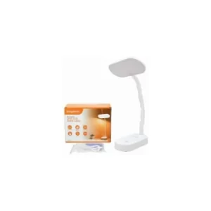 Image of Desk Light 8W White USB LED Desk Lamp Home Indoor Light Office Foldable Bending Lighting