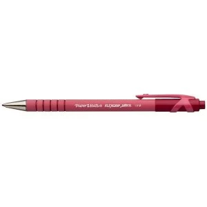 image of Paper Mate FlexGrip Ultra Medium 1.0mm Tip Retractable Red Ballpoint Pen Pack of 12 Pens