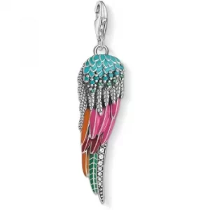 Image of Ladies Thomas Sabo Sterling Silver Charm Club Parrot Wing Charm