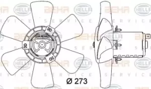 Image of Air Conditioning fan 8EW009144-401 by BEHR