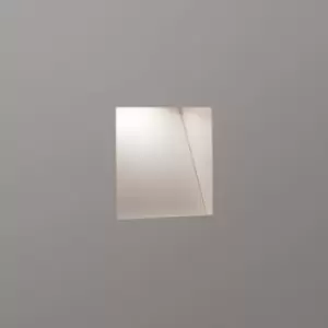 Image of Borgo Mini LED Indoor Trimless Recessed Marker Wall Light Matt White