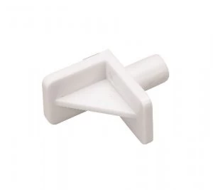Image of Wickes Plastic Shelf Supports For Kitchen and Bathroom Units - White Pack of 20
