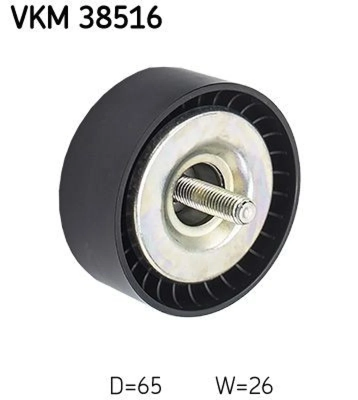 Image of SKF Deflection / guide pulley, V-ribbed belt SKF VKM 38516