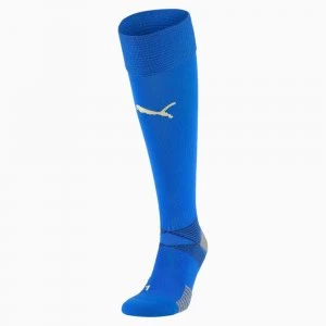 image of PUMA Italia Mens Home Replica Socks, Power Blue/Peacoat, size 7-9, Clothing