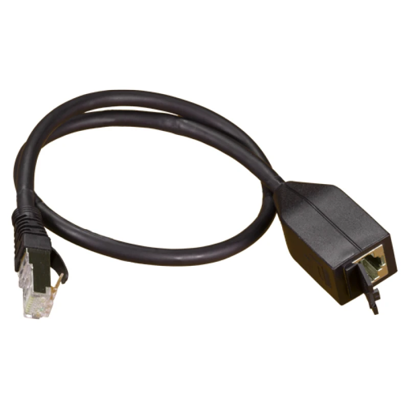 Image of Cablenet 0.15m MPTL Cat6a Black S/FTP LSOH 26AWG Cable Adaptor