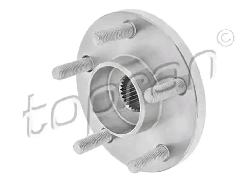 Image of TOPRAN 304 866 Wheel Hub Front Axle Right, with studs Wheel Hub (653)