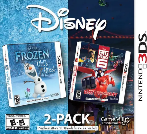 image of Disney 2 Pack Frozen and Big Hero 6 Nintendo 3DS Game