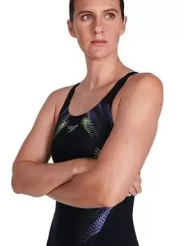 Image of Speedo Placement Digital Recordbreaker - Black, Size 30, Women