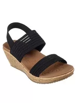 image of Skechers Beverlee Sandals, Black, Size 3, Women