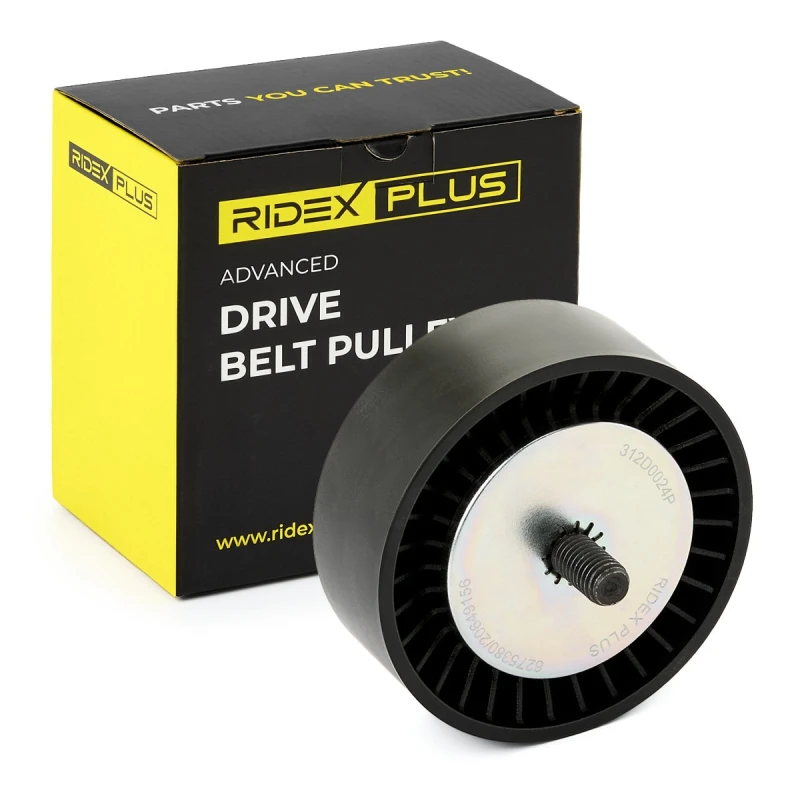 Image of RIDEX PLUS Deflection / guide pulley, V-ribbed belt RIDEX PLUS 312D0024P