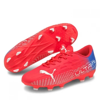 image of Puma Ultra 4.2 Childrens FG Football Boots - SunBlaze/Blue