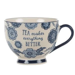 Image of Sass & Belle Blue Willow Floral Mug