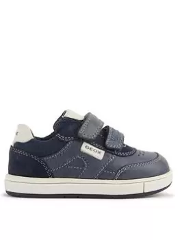 Image of Geox B Trottola Trainer, Navy/White, Size 4.5 Younger