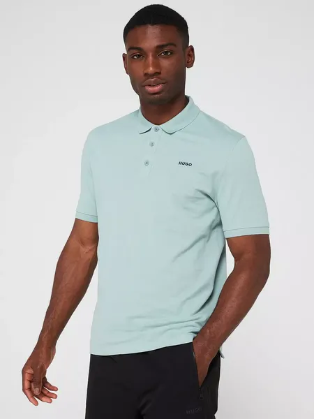 image of HUGO Donos222 Polo Shirt Open Grey S