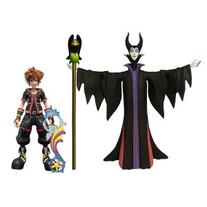 Image of Maleficent & Sora (Kingdom Hearts 3) Diamond Select Action Figure Set