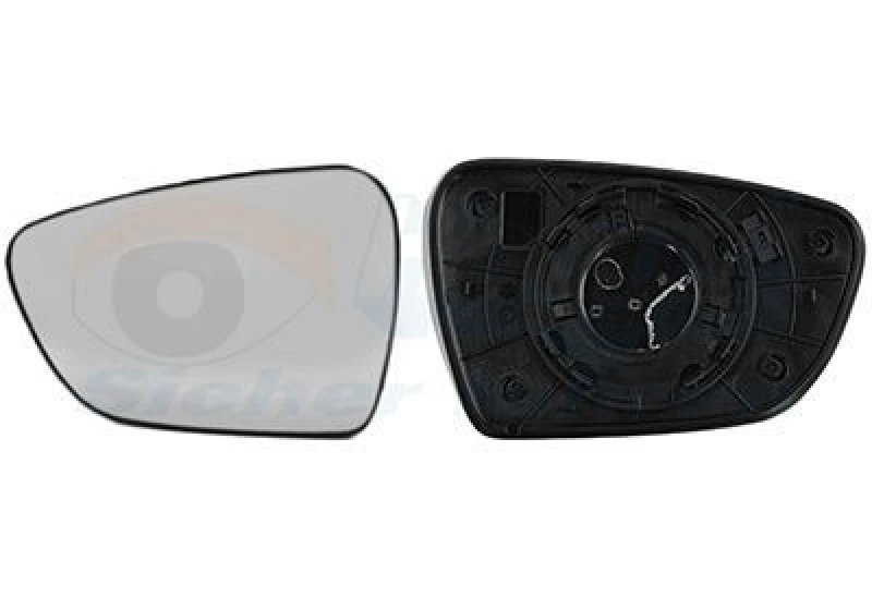 Image of VAN WEZEL Wing mirror glass VAN WEZEL 8356831