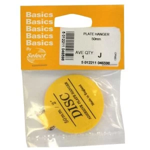 Image of Select Hardware Disc Plate Hanger 50mm 1 Pack