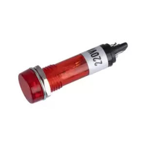 Image of R-TECH 420010 RED 220V Panel Neon Indicator