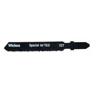 image of Wickes T Shank Tungsten Carbide Jigsaw Blade for Tile Pack 5