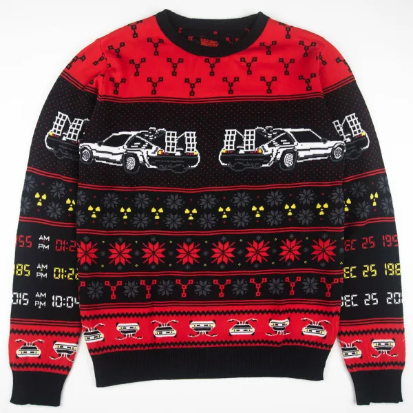 Image of Back to the Future 1.21 Jinglewatts Knitted Christmas Jumper - XXL