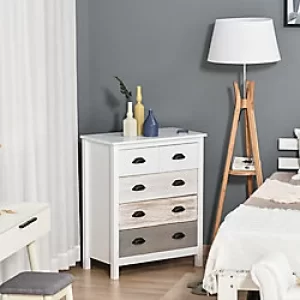 Image of HOMCOM Drawer Cabinet 850 x 380 x 380 mm White