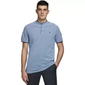 image of Jack & Jones Mens Mandarin Collar Regualr Fit Polo Shirt M - Chest Size 39' (100cm)