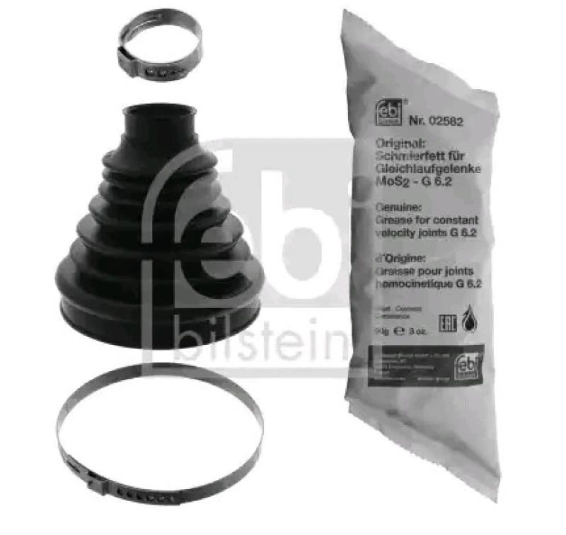 Image of FEBI BILSTEIN 49879 CV Boot transmission sided, Thermoplast Thermoplast Bellow,drive shaft (194)