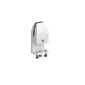 Image of Acrylic fixed desktop screen brackets - white single