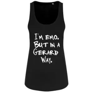 Image of Grindstore Womens/Ladies Im Emo But In A Gerard Way Vest Top (L) (Black)