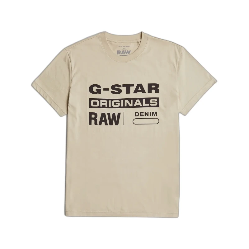 Image of G-Star T-Shirt G-Star Originals RT Beige Male S