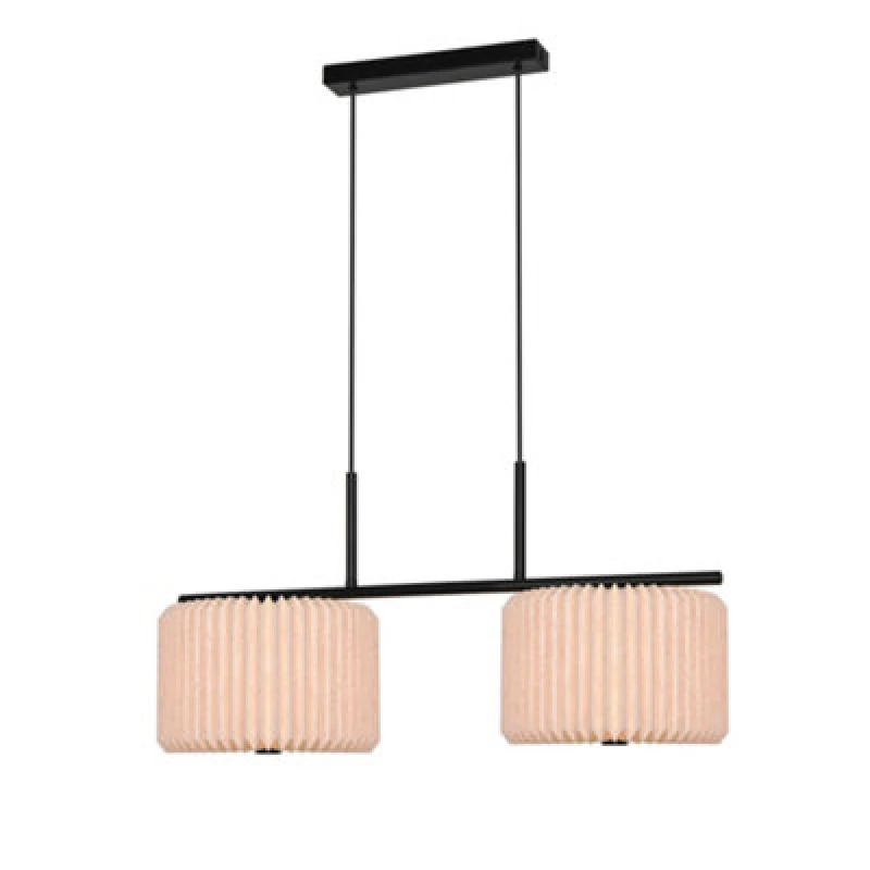 Image of Nordlux Vivienne Indoor Pendant Light Black Textile E27 Diffused - Mains Powered, Ip20