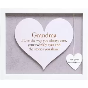 Image of Said with Sentiment Heart Frame wall art Grandma