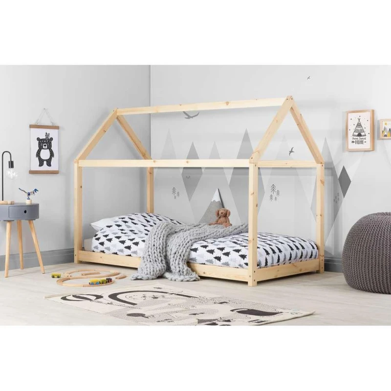 Image of Birlea House 3ft Single Pine Wooden Bed Frame